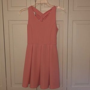 light pink dress